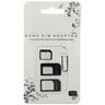 Meanit Adapter, nano SIM, 3 in 1  - SIM ADAPTER 3U1