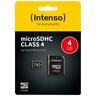 (Intenso) Micro SD Kartica 4GB Class 4 sa adapterom - SDHCmicro+ad-4GB/Class4