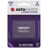 Agfa Baterija litijska CR2, 3V, blister pak. 1 komad - AF CR2