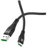 hoco. USB kabel za smartphone, USB type C, 1.2 met., 5 A, crna - U53 5A Flash