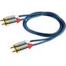 SAL RCA stereo kabel,2xRCA muški, 2xRCA muški,premium kv., 1.0m - A 3-1M
