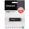 (Intenso) USB Flash drive 64GB Hi-Speed USB 2.0, ALU Line - USB2.0-64GB/Alu-a