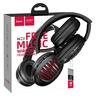 hoco. Slušalice bežične / žične, Bluetooth/ AUX, TF kartica - W23 Brilliant Black
