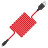 hoco. USB kabel za iPhone, silikonski, 1.2 met., 2 A, crno/crvena - X21 Silicone Lightning, Black/Red