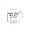 SAL Auto zvučnici, set, 87mm, 2x35W, 4 Ohm - BK 087