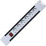 home Produžni kabel, 6 utičnica, prekidač, 1,0mm², 2 met, bijeli - PNV 06K/WH