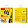 hoco. USB kabel, 3in1, microUSB, type C, Lightning, 1.2 met., 2 A - X21 Silicone 3in1, Black/Red