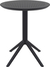 SIESTA vrtni set - 2 Sky pro stolice i Sky sklopivi stol Ø 60 - crna
