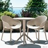 SIESTA vrtni set - 2 Sky pro stolice i Sky sklopivi stol Ø 60 - bež