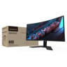 GIGABYTE monitor G34WQCP gaming zakrivljeni, 34, UWQHD, VA, 350 cd/m2,  AMD FreeSync Premium, HDR400, HDMI, DP, 180Hz, 1ms