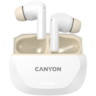 CANYON bluetooth slušalice HEXAGON 7, bežično punjenje, bijelo bež