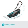 GARDENA Električna kosilica PowerMax 1800 W 37 cm