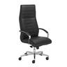Stolica kancelarijska NS Lynx-multiblock sa ruk. i krom bazom koža crna