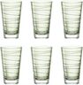 Leonardo set 6 čaša VARIO 280ml zelene