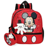Disney predškolski ruksak 25 cm, za vrtić Mickey Things, crveni