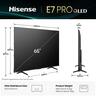 Hisense QLED televizor 65E7Q PRO, 4K Ultra HD, Smart TV, VIDAA U8.5 Smart OS, 144Hz VRR,Dolby Atmos, DTS Virtual X decoding