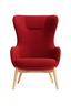 Queen Bombay lounge stolica - crvena