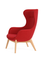 Queen Bombay lounge stolica - crvena
