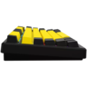 LORGAR tastatura KBP7075W, bežična 75% mehanička Gaming, crno žuta, EN layout