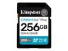 Kingston SD 256GB CanvasGoPlusSDXC,r/w:200/160MB/sDSLRs, mirrorless cameras, 4K video