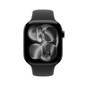 Apple Watch S11 GPS 46mm Jet Black Aluminium Case with Black Sport Band - M/L