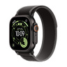 Apple Watch Ultra 3 Cellular 49mm Black Titanium Case with Black/Charcoal Trail Loop - S/M