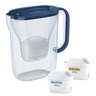 Brita Style Essential bokal za filtriranje vode 2,4 l plavi + 2 GRATIS filtera