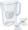 Brita Style Essential bokal za filtriranje vode 2,4 l bijeli + 2 GRATIS filtera