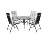 Set sto+4 skl.stol.sa podm.crni VALENCIA
