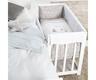 Roba Kids Kolijevka Liebhabär 4u1 sa posteljinom, Bijela