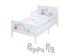 Krevet Peppa Pig 70 x 140 cm uključujući rešetkastu ogradu i posteljinu