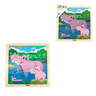 VIGA 44628 DRVENE PUZZLE HIPPO-9 KOM