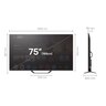 TESLA LED televizor 75E655GUS, 4K Ultra HD, Smart TV, Google TV™, Crni