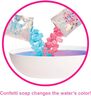 Barbie Confetti Bathtub – set za kupanje s lutkom i kadom