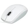 Logitech Miš optički, 800 dpi, 3 tipke, USB - B100 White