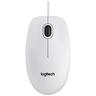 Logitech Miš optički, 800 dpi, 3 tipke, USB - B100 White