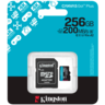 KINGSTON  microSDXC 256GB  Canvas Go Plus Gen4 200MB/s A2 U3 V30 Card + Adapter