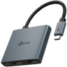 TP-Link UH3020C USB Type-C 3-Port Hub, 1 x USB-C Connector,1 x HDMI 4K 60Hz Port, 1 x USB-C PD 100W Port,1 x USB-A 3.0 Ports