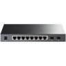 TP-Link SG2210P Omada 10-Port Gigabit Smart Switch with 8 Gigabit PoE+ ports and 2 x SFP slots, 61W total PoE budget, Static routing, VLAN