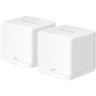 Mercusys Halo H60X (2-Pack) AX1500 Whole Home Mesh Wi-Fi 6 System,2-pack: 1× Halo H60XR + 1× Halo H60XS, 300 Mbps at 2.4 GHz + 1201 Mbps at 5 GHz,Halo H60XR