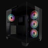LC-POWER kućište Gaming 809BE-ATX, ATX, Micro ATX, MiniITX4x 120mm ARGB fans, tempered glass