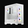 LC-POWER kućište Gaming 715W Midi-tower, ATX, 4x ARGB fan, 1x USB-C, 2x USB-A, White