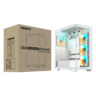 GIGABYTE kućište C500 Panoramic Stealt  Mid-tower, ATX, 4x ARGB fans White