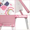 KINDER HOME Drveni dječji stol sa stolicama roze TF-6001