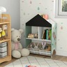 KINDER HOME Ormar za igračke i knjige, crna tabla za pisanje TF-6806
