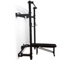 Zidni stalak sa klupom-Wall folding rack with bench