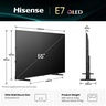 Hisense QLED televizor 55E7Q, 4K Ultra HD, VIDAA U9 Smart TV, Dolby Atmos, DTS Virtual X, Crni