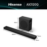 Hisense soundbar AX3120Q, 3.1.2 CH Soundbar, 440 W, 6.5'' Wireless Subwoofer, Crni
