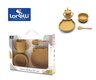 LORELLI silikonski set za hranjenje 4 kom sa vakumskim dnom Yellow Natural