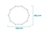 INTEX Canopy Metal Frame bazen, 183x38 cm